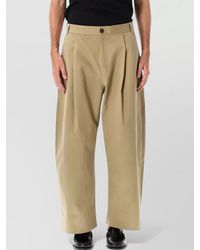 Studio Nicholson - Cotton Wide-Leg Trousers - Lyst