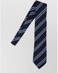 Cesare Attolini - Narrow Striped Tie Slim Shape Design - Lyst