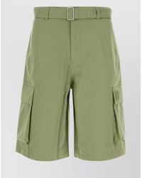 Maison Kitsuné - Cotton Cargo Bermuda Shorts - Lyst