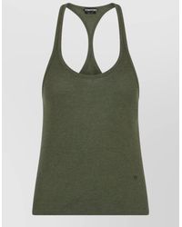 Tom Ford - Logo Racerback Ribbed Scoop Neck Tank - Lyst