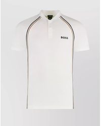 BOSS - Technical Fabric Slim-Fit Polo Shirt - Lyst