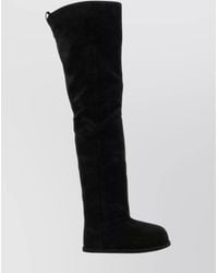 AMINA MUADDI - Suede Leather Over-The-Knee Boots - Lyst