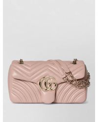 Gucci - Gg Marmont Medium Leather Clutch Bag - Lyst