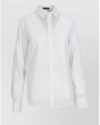 Ann Demeulemeester - Betty Fitted Shirt Cotton Popeline - Lyst