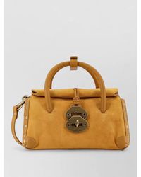 Zanellato - Calf Leather Studded Shoulder Bag - Lyst
