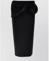 Magda Butrym - Floral Applique Midi Skirt - Lyst