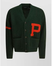 Polo Ralph Lauren - V-Neck Cardigan Featuring Logo And Front Pockets - Lyst