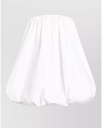Patou - Strapless Knee Length Lightweight Beachwear Dress - Lyst
