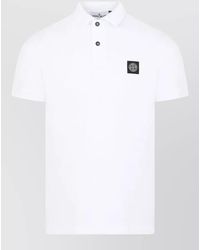 Stone Island - Cotton Piqué Slim-Fit Short-Sleeve Polo Shirt - Lyst