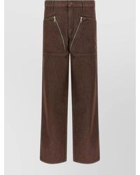 Dries Van Noten - Wide Leg Trousers Zip Pockets - Lyst