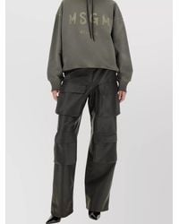 MSGM - Regular-Fit Wide-Leg Trousers - Lyst