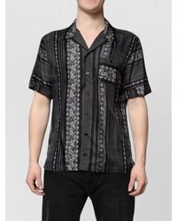 Dolce & Gabbana - Silk Floral Print Short Sleeves Shirt - Lyst