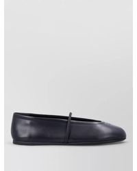 Miu Miu - Contemporary Leather Ballet Flat Rounded Toe - Lyst