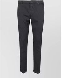 Dondup - Gaubert Tailored Trousers Belt Loops Cuffed Hem - Lyst