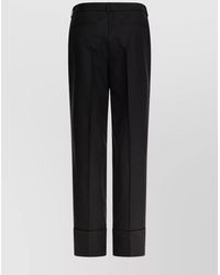 Valentino - Virgin Wool Straight-Leg Tailored Trousers - Lyst