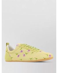 Jil Sander - Canvas Sneakers Floral Pattern Lace Up - Lyst