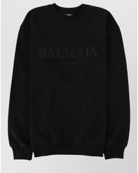 Balmain - Knit Crew Neck Long Sleeve Sweater - Lyst