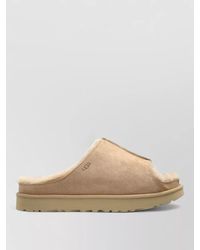 UGG - Shearling-Lined Suede Leather Slides - Lyst