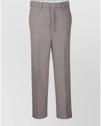 Ami Paris - Tailored Trousers Straight Leg Belt Loops - Lyst