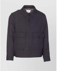 Circolo 1901 - Zip Jacket With Chest Pockets And High Neck - Lyst