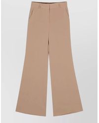 Alberto Biani - Cady Trousers Flared Leg Tailored Cut - Lyst