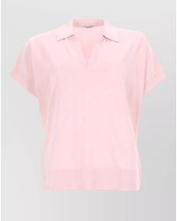 Aspesi - Polo Collar Knit Shirt Short Sleeves - Lyst