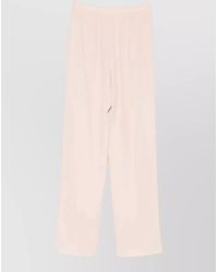 Emporio Armani - Tailored Pleated Trousers Side Pockets Wide Leg - Lyst