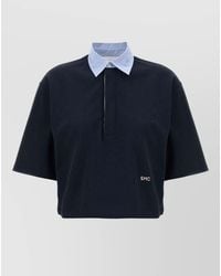 Stella McCartney - Cropped Cotton Polo Top - Lyst