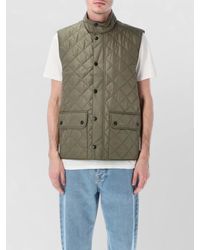 Barbour - Lowerdale High Collar Quilted Vest Sleeveless - Lyst