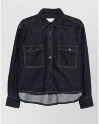 Closed - Denim Boxy Shirt - Lyst