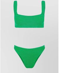 Hunza G - Xandra Bikini Set Square Neckline High-Cut Leg - Lyst