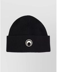 Marine Serre - Merino Wool Ribbed Beanie - Lyst