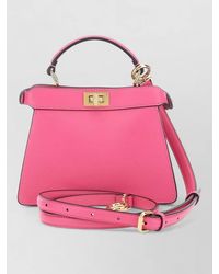 Fendi - Peekaboo Iseeu Petite Leather Mini Bag - Lyst