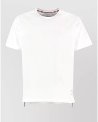Thom Browne - Ribbed Crew-Neck Cotton T-Shirt - Lyst