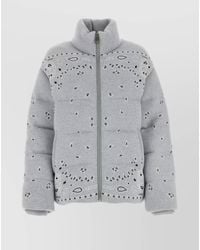 Alanui - Wool Embroidered Down Jacket - Lyst
