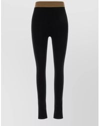 Uma Wang - Cashmere Ribbed High Waist Stretch Leggings - Lyst