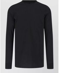 Rick Owens - Cotton Ribbed Long-Sleeve T-Shirt - Lyst