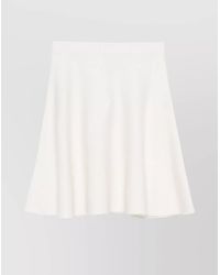 Max Mara - Wool High-Rise Flared Midi A-Line Skirt - Lyst