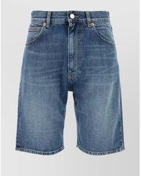 Valentino Garavani - Denim Shorts With Back Pockets And Belt Loops - Lyst