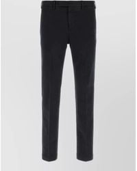 PT Torino - Stretch Cotton Tailored Slim Fit Pants - Lyst