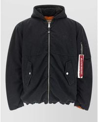 Purple - Alpha Industries Reversible Hooded Bomber Jacket - Lyst