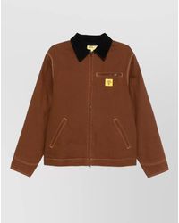 ICECREAM - Cotton Canvas Workwear Jacket Corduroy Collar - Lyst