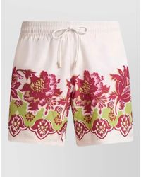 Etro - Shorts Elasticated Waistband Floral Print Design - Lyst