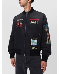 Amiri - Bomber Jacket With Embroidered Design And Graphic Print - Lyst
