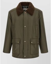 Maison Margiela - Parka Shearling Collar Long Sleeves Pockets - Lyst