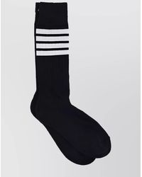Thom Browne - Ribbed Striped Cotton Socks - Lyst