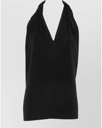 TOTEME - Jersey Twisted Halterneck Sleeveless Maxi Dress - Lyst