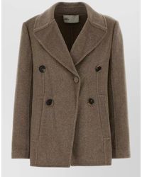 Tory Burch - Twill Jacket Double Breasted Front Pockets - Lyst