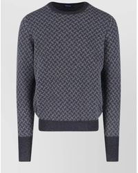 Drumohr - Crewneck Sweater With Ribbed Cuffs And Hem - Lyst