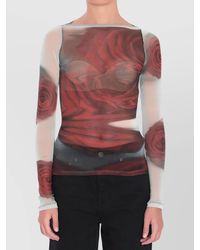 Jean Paul Gaultier - Blurry Roses Top - Lyst
